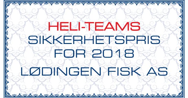 HeliTeam-sikkerhetspris_2018 Lødingen Fisk